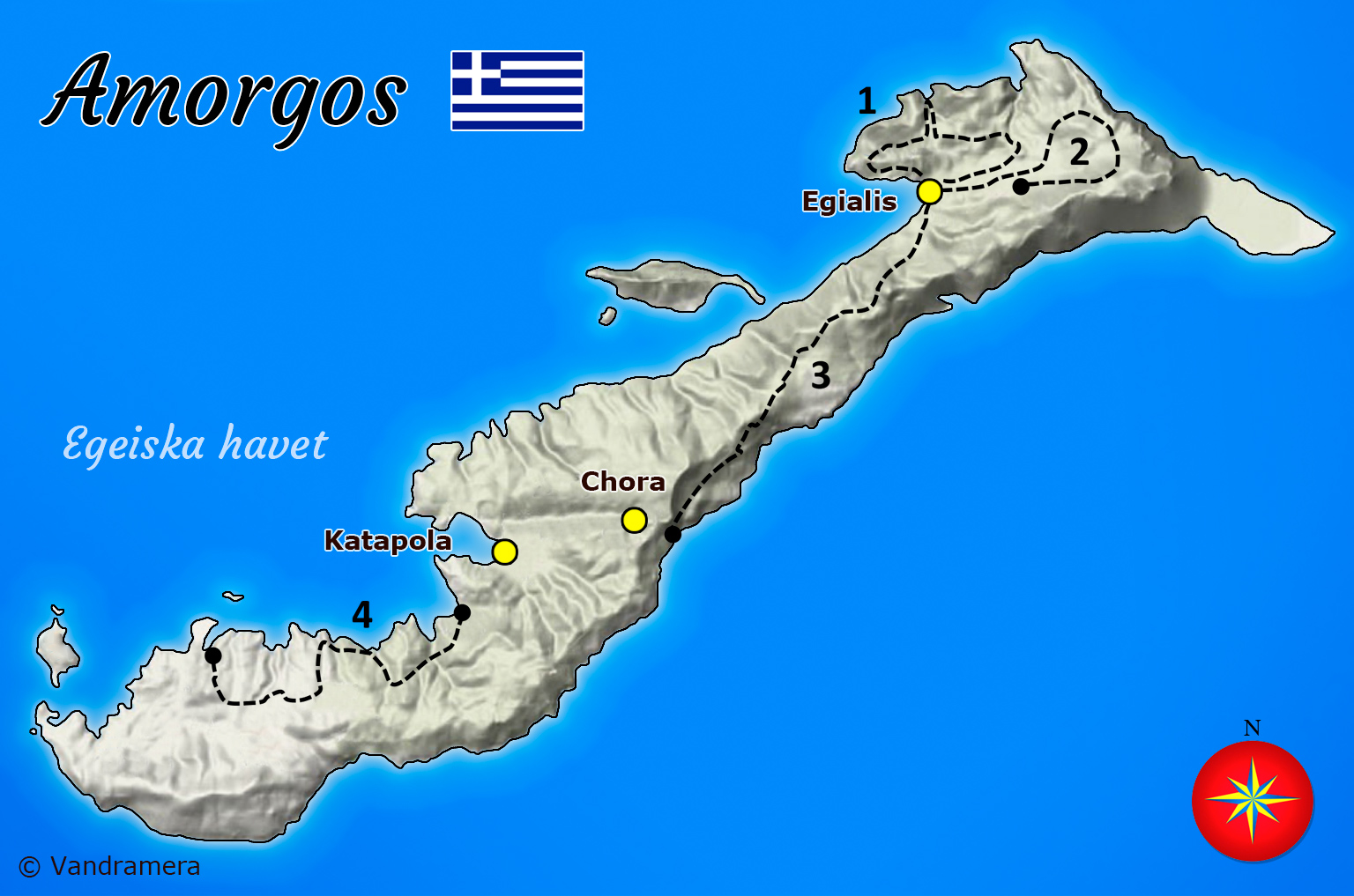 Amorgos - Vandramera - Vandringsresor
