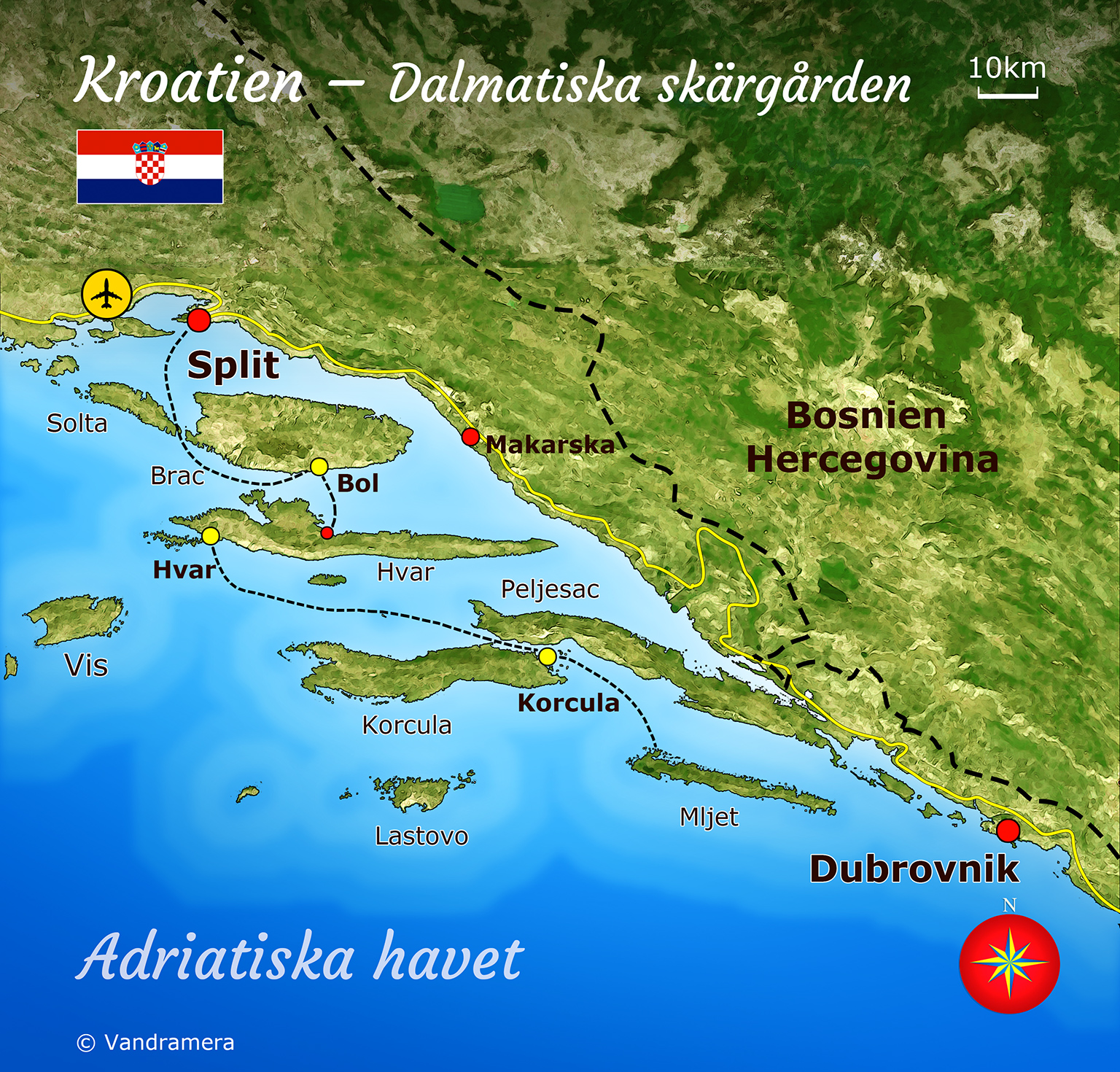 Kroatien - Vandramera - Vandringsresor